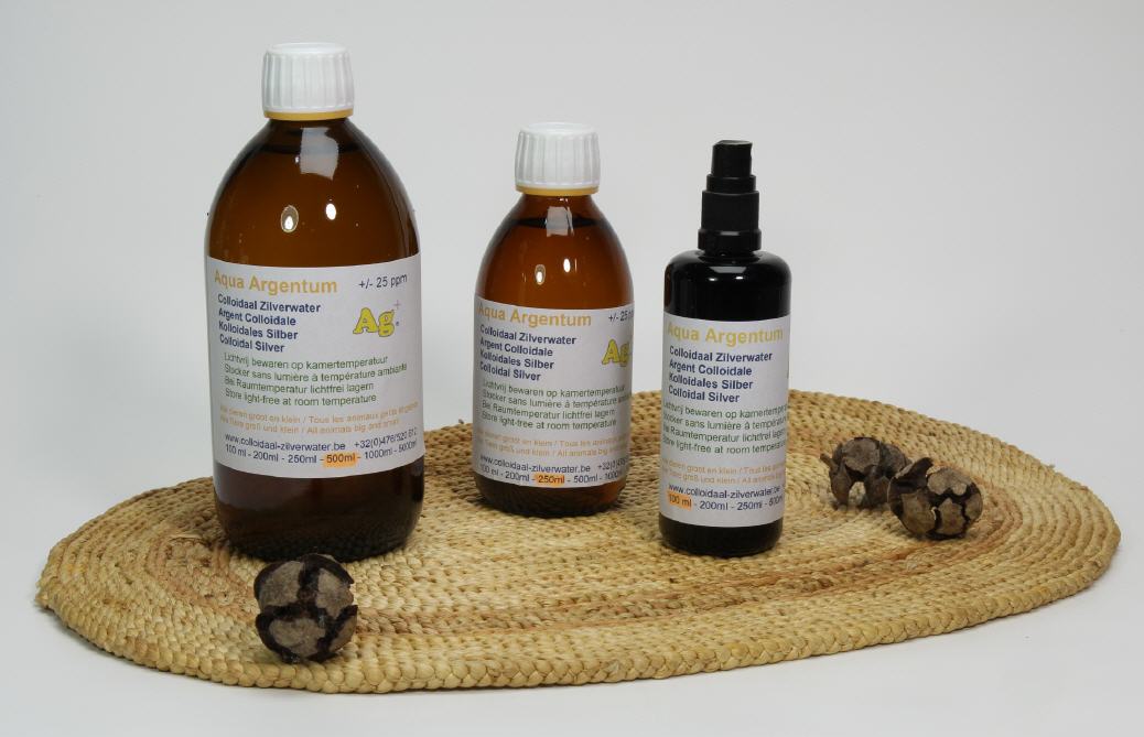 Colloidaal Zilver in 100ml , 250ml ,500ml bruine fles